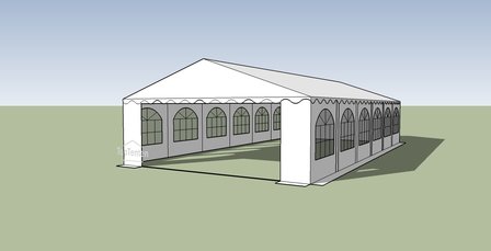 partytent pvc premium grondframe en dakversterking 6x12