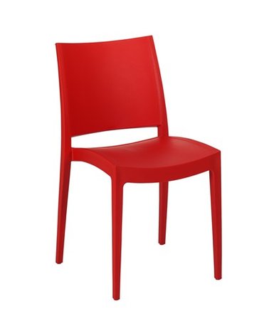 stapelbare stoel Jade red