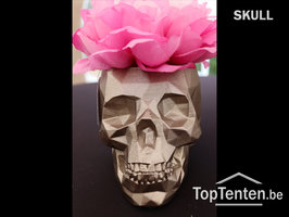 Skull bloempot Medium Brons