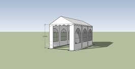 PVC Partytent 3x6m Professional XXL 2.60m