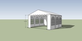 PVC Partytent 5x6m Professional XXL 2.60m